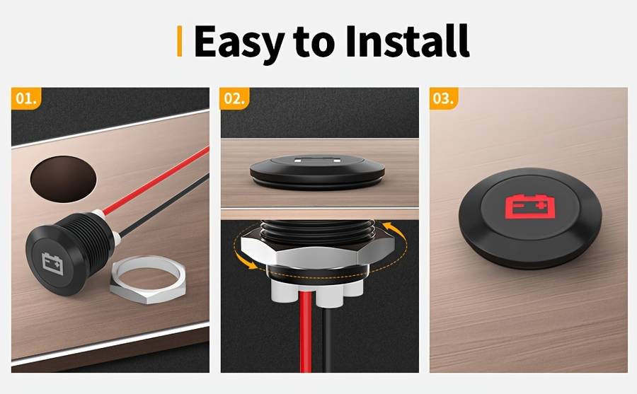 7 Types of 12Mm Automotive Modification Signal Light Strips with LED Metal Flat Head