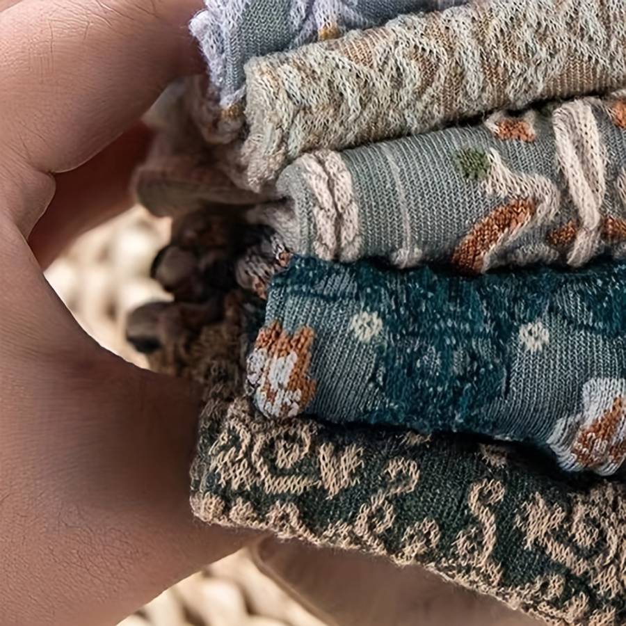 Women S Socks Items Mixed Color 5 Pairs