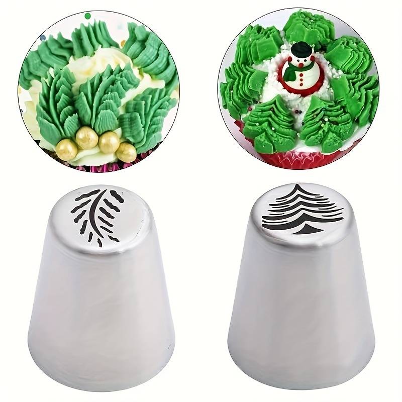 Professional Cake Decorating Head Color Set Of 4 Christmas Tree Piping Tips