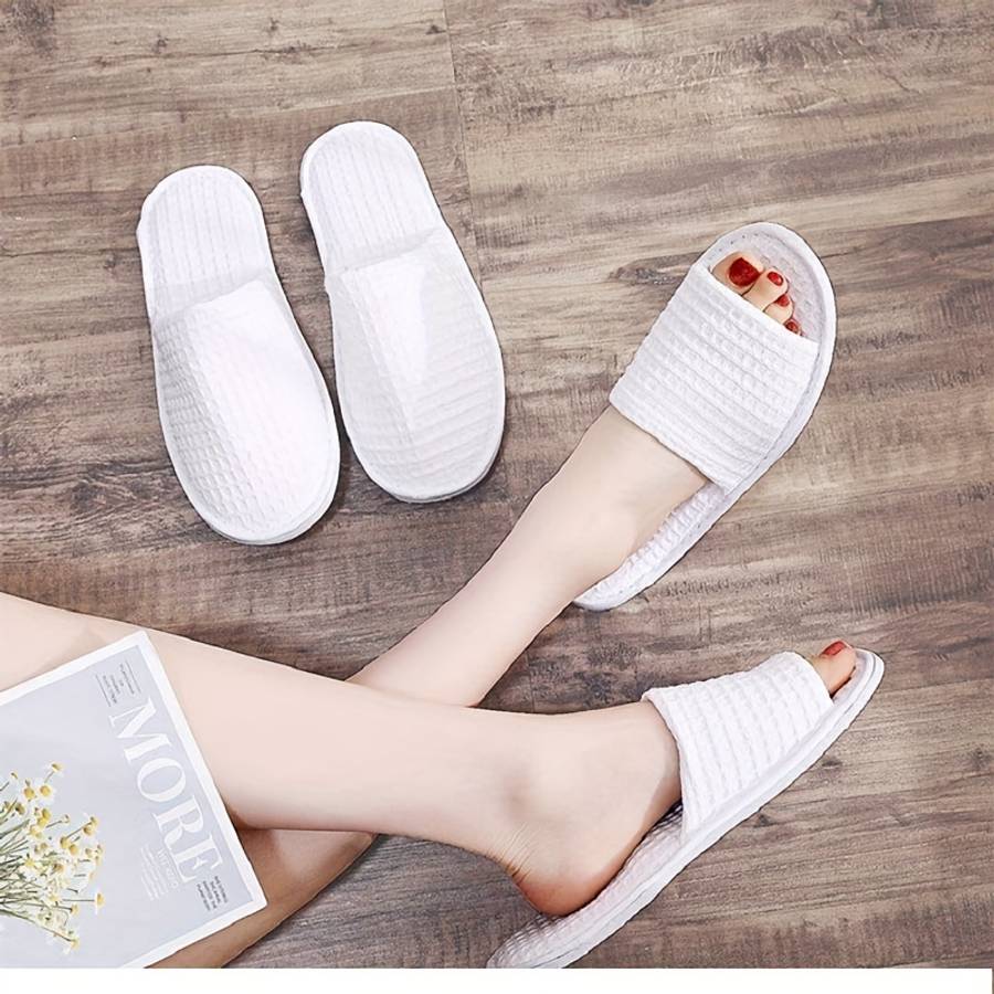 Cotton Slippers Color White Size43