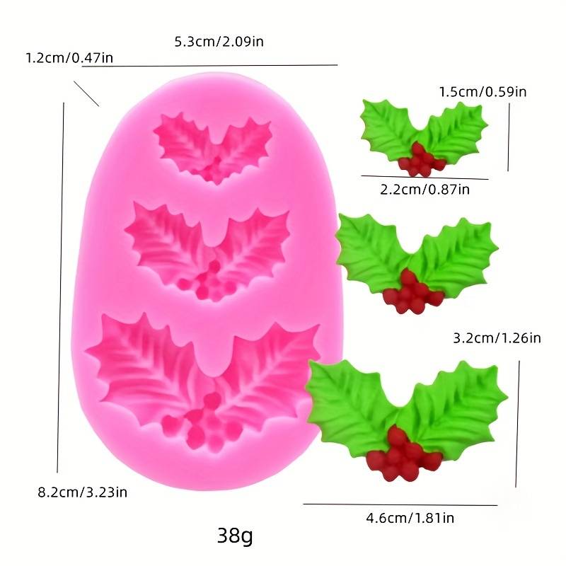 Suitable For Baking Molds Items Pink Leaves