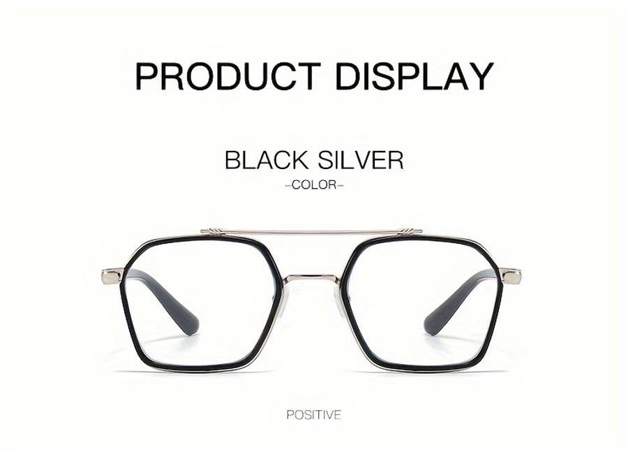Mens Glasses Color Black Golden