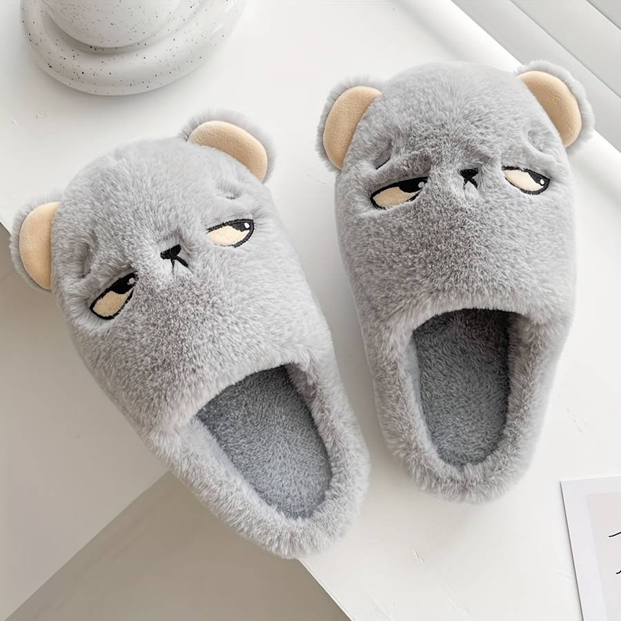 Cotton Slippers Color Grey Sizeuk 9.5-10