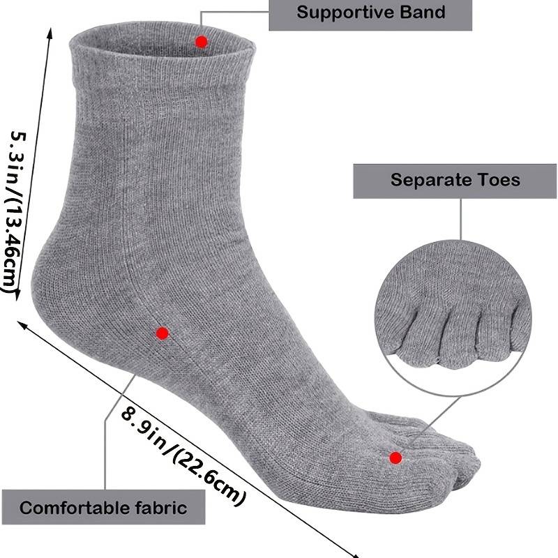 1 Pair Gray EU 38-44 US 6-10 Socks