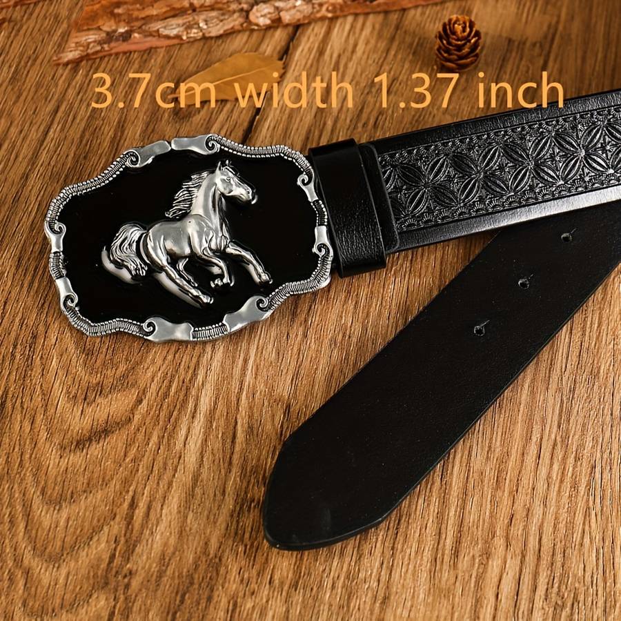 Belt Color Black Horse Black Checkered Generation Size 105 110C M