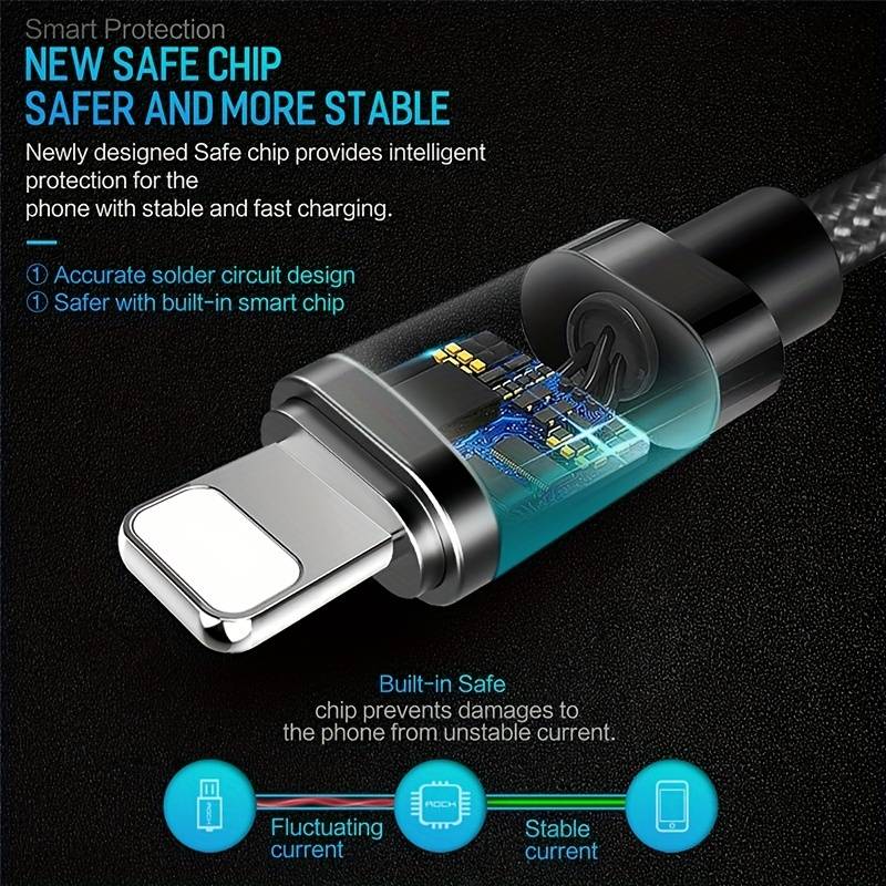 1pc Fast Charging Cable USB Data Synchronization Cable For 100cm IPhone 14 13 12 11 Pro Max SE