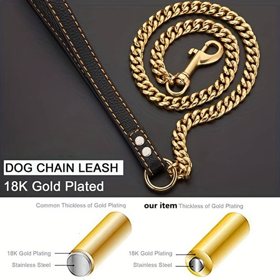 Dog Leash Color Golden Size 5Xl