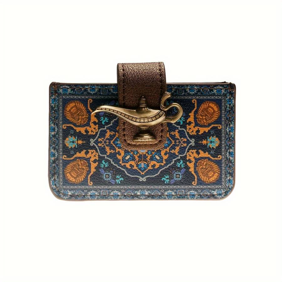 1pc Chic Women's Faux Leather Wallet with Expandable Card HolderFashionable Floral Design Butto