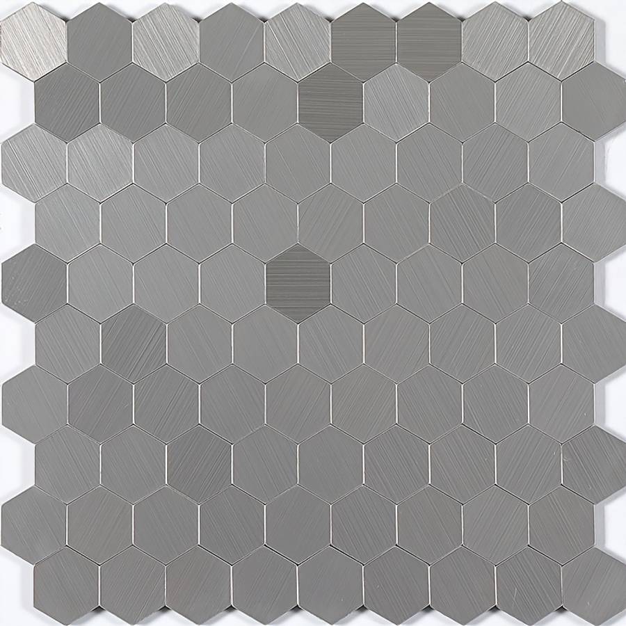 10PCS Modern Waterproof Stainless Steel Mosaic Wall Stickers Non Slip Kitchen