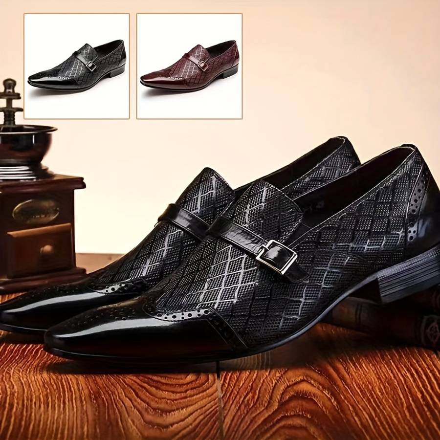 Mens Leather Shoes Color Burgundy Sizeuk 8.5