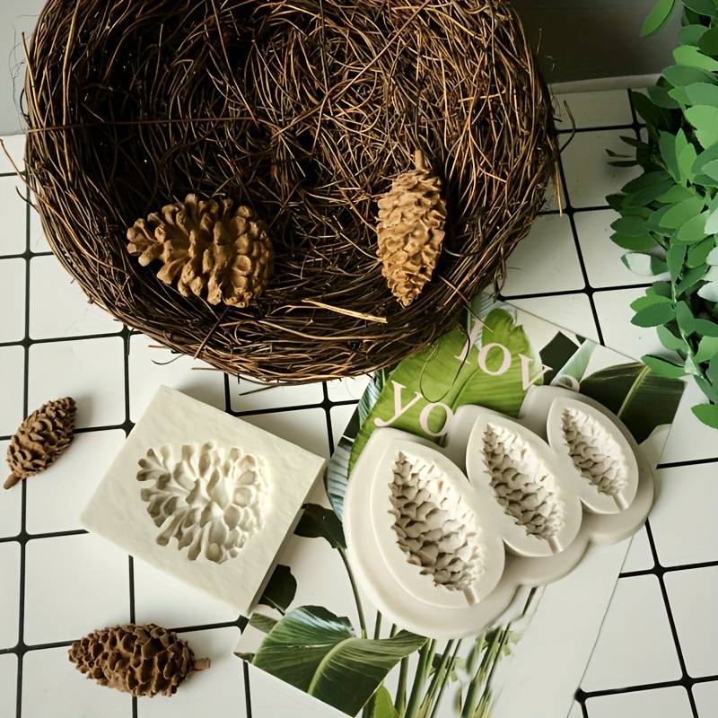 Suitable For Baking Molds Color Single Pine Cone Silicone Mold