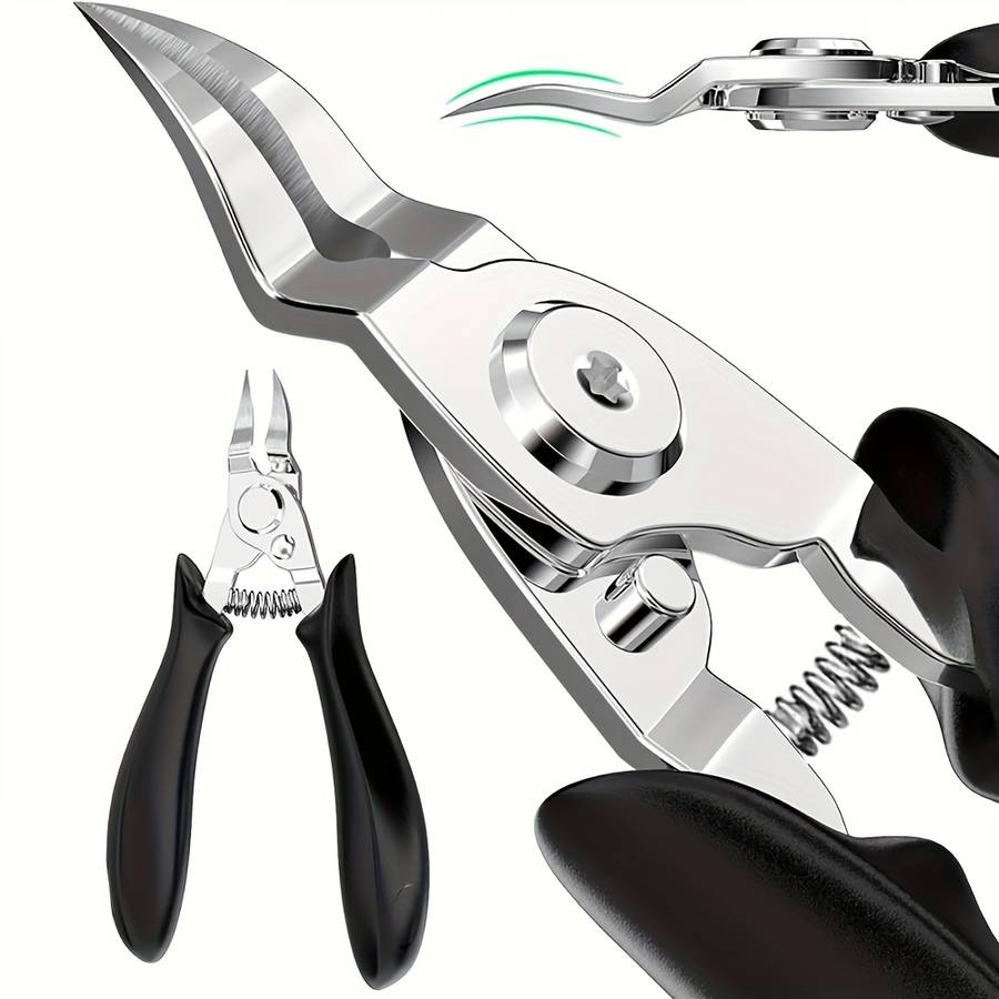 1pc Classic Professional Toenail Clippers Extra Sharp Pointed Nose Blades Stainless Steel Co