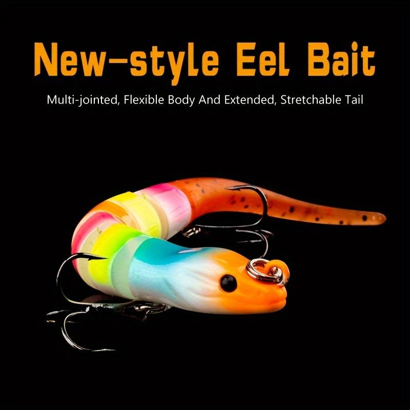 1pc Eel Swimbait 1.0cm 11.7g Slow Sinking Crankbait For Freshwater And Saltwater Trout And Bass