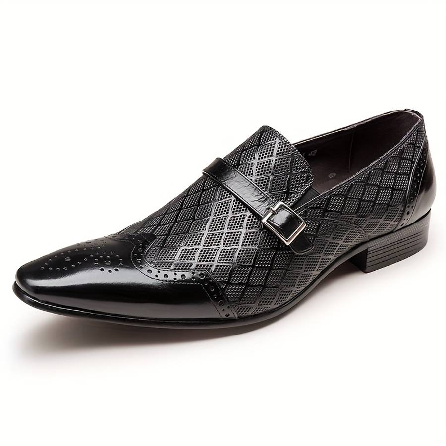 Mens Leather Shoes Color Black Sizeuk 10.5