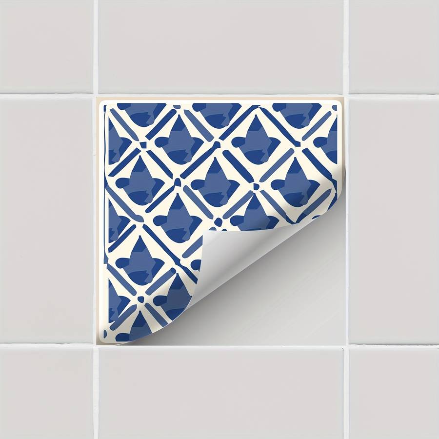 Floor Stickers Color Blue Size 7.87X7.87X1 Set Of 20Pcs
