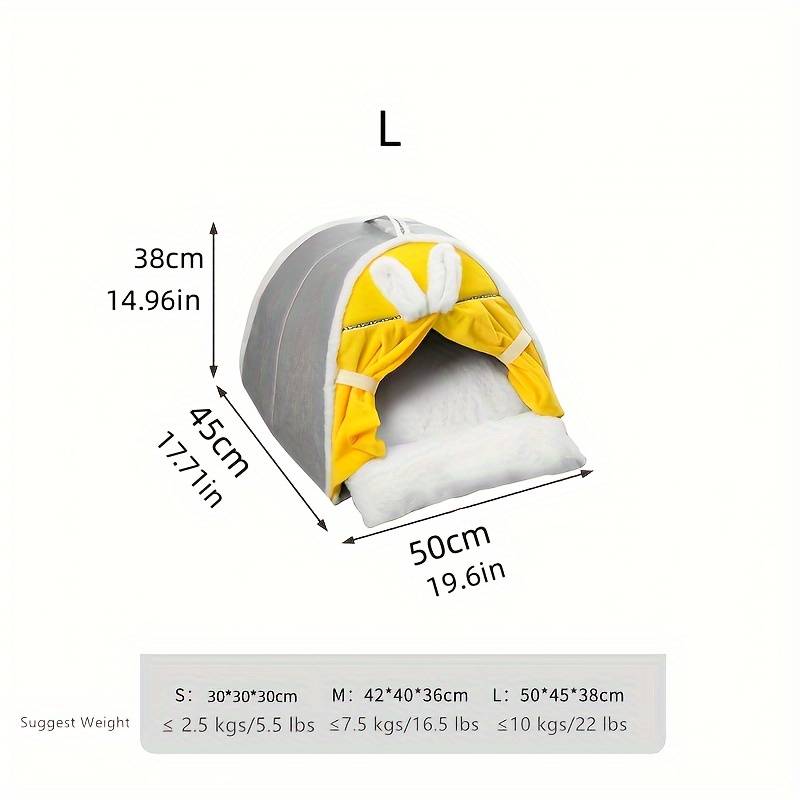 Pet Supplies Color Gray Yellow Double Spell Size L  50 X 45 X 38  19.7 X 17.7 X 15In
