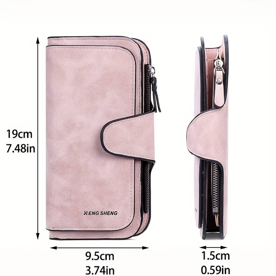 1pc Retro Minimalist Short Walet Solid Color Clutch Credit Card Case Multi Card Slots Wallet
