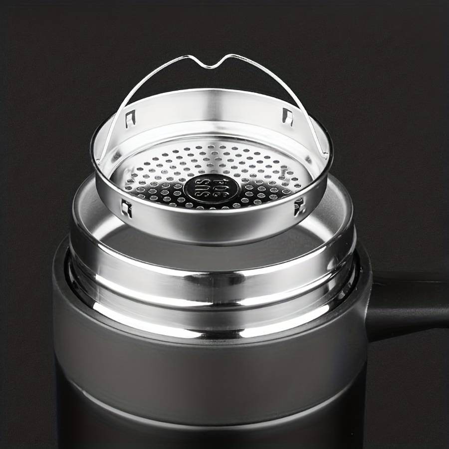 Water Cup Color Silvery Capacity1352Oz With Tea Filter