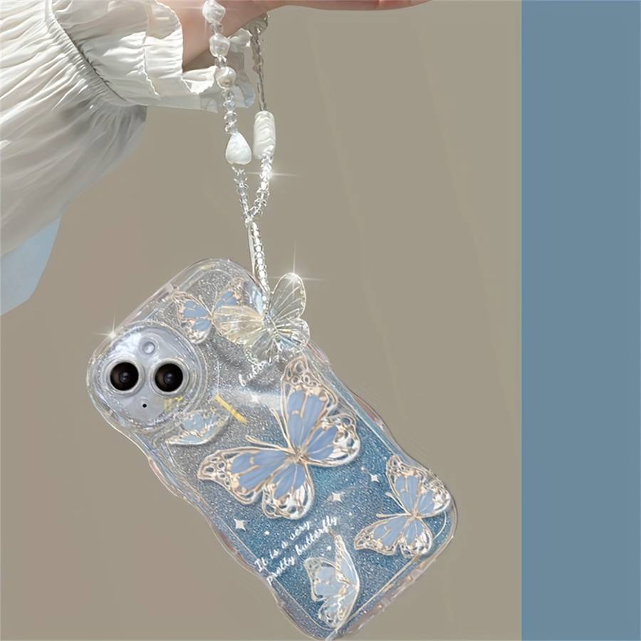 1Pc Light Blue For iPhone 14 Plus Phone Case Phone Cover