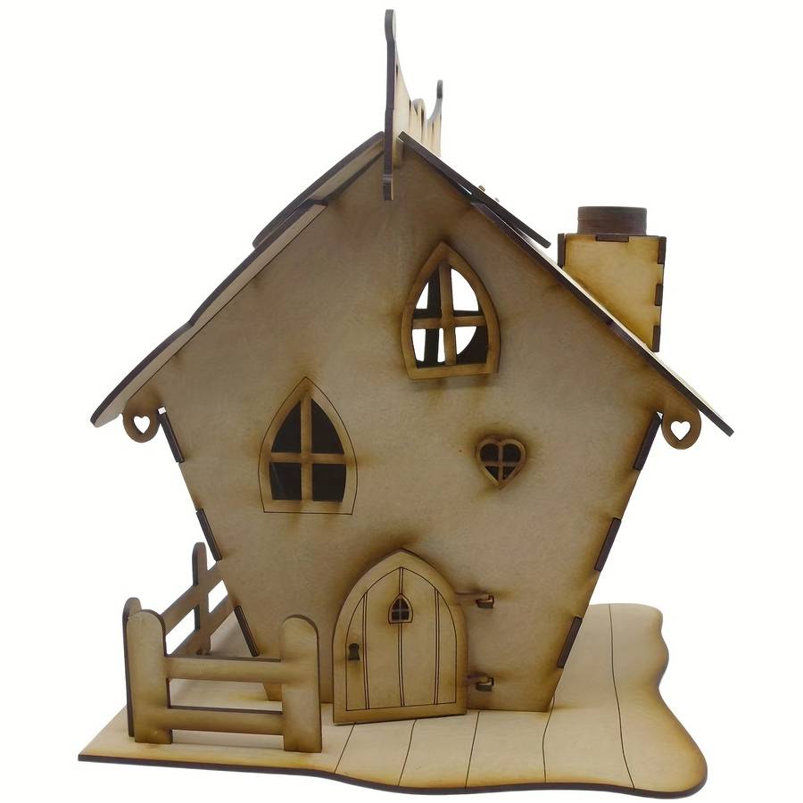 Building Toy Architectural Model Toy Set Items Fairy House Craft Kit