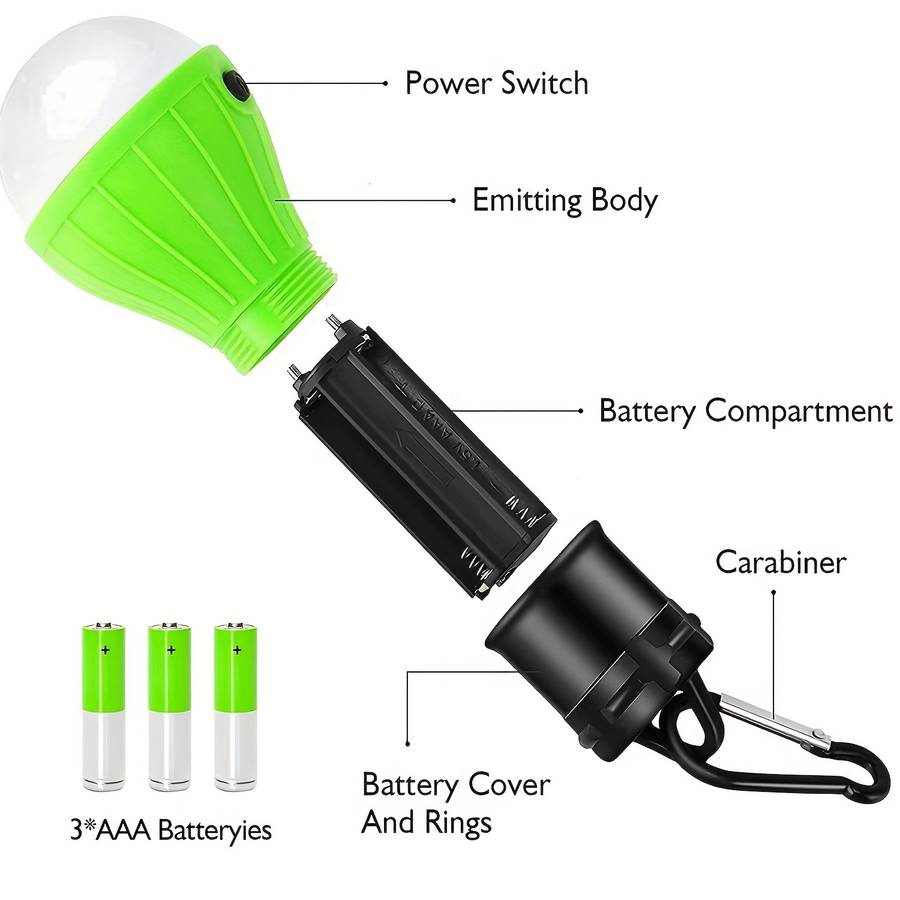 Portable Lamp Color Red, Yellow, Green And Blue  4Pcs