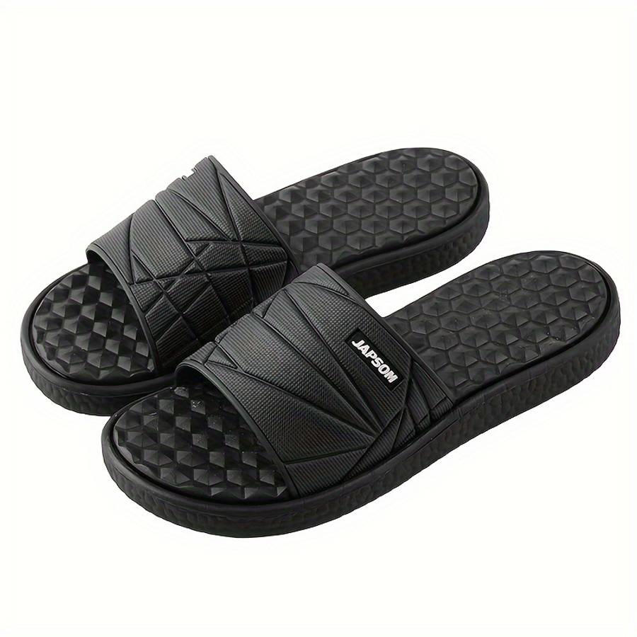 Men Slippers Summer Style Black Size Uk 10.5