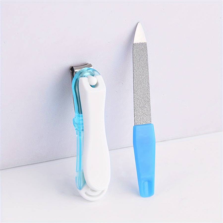 2pcs Nail Clippers With Nail File Set Sharp Edge Fingernail And Toenail Clipper Cutter Nail F