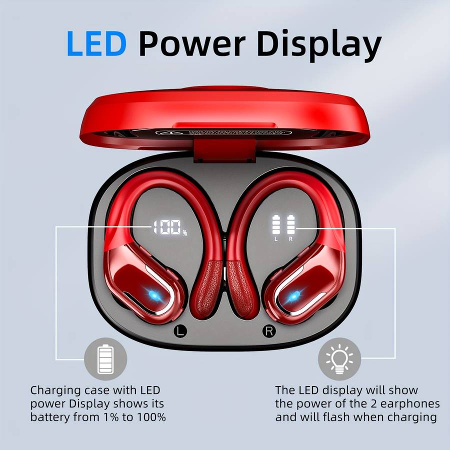 Rechargeable Wireless Earbuds Headphones Headset