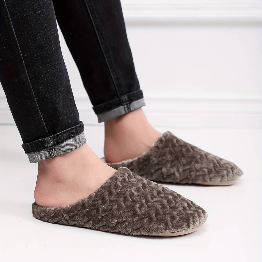Cotton Slippers Color Light Beige Sizeuk 8.5-9