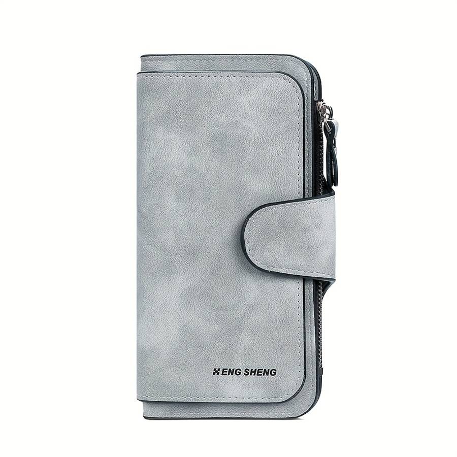 1pc Retro Minimalist Short Walet Solid Color Clutch Credit Card Case Multi Card Slots Wallet