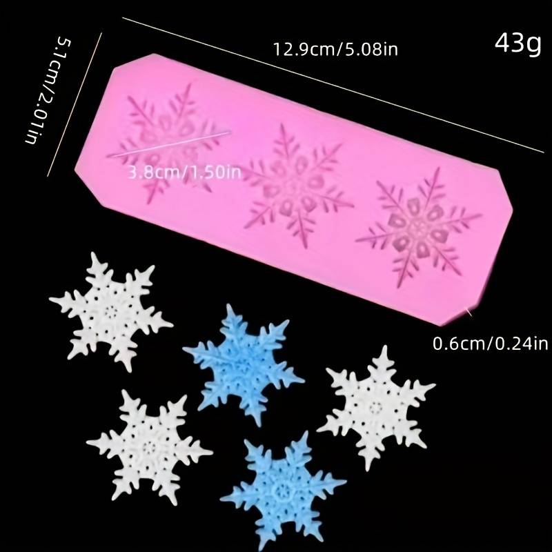 Suitable For Baking Molds Items Pink Christmas Snowflake Sw 260