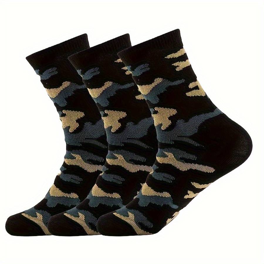 3 Pairs Mixed Colors One Size High Elastic Socks
