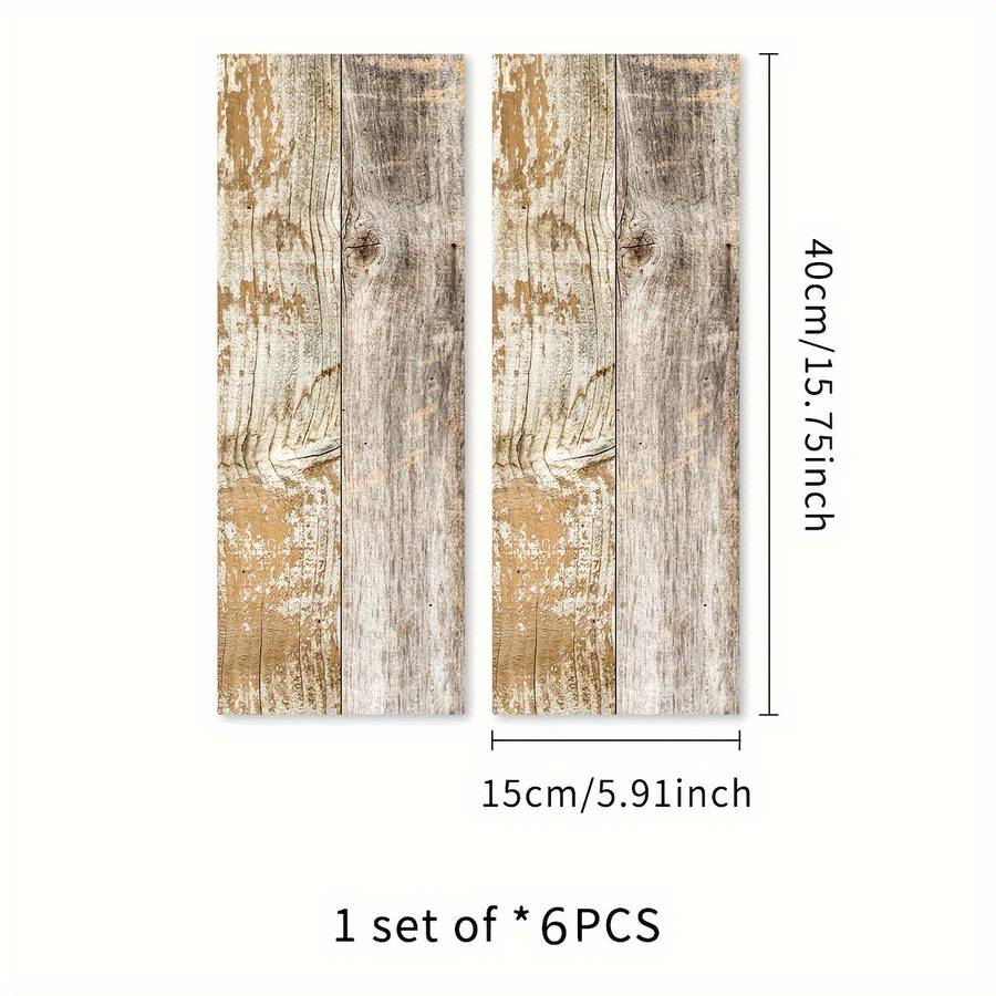 Self Adhesive Floor Stickers 15.01*40.01Cm*6Pcs