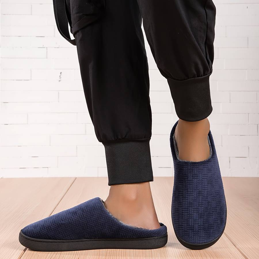 Cotton Slippers Color Black Sizeuk 8.5-9