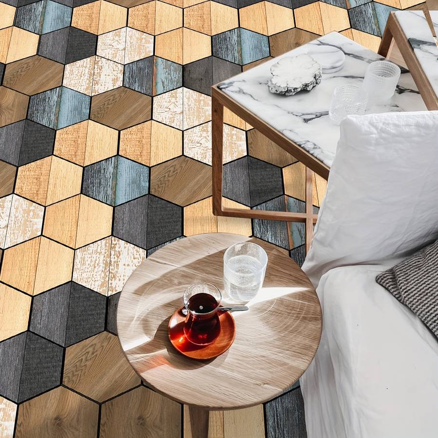 Self Adhesive Floor Stickers E 23.01X19.99Cm