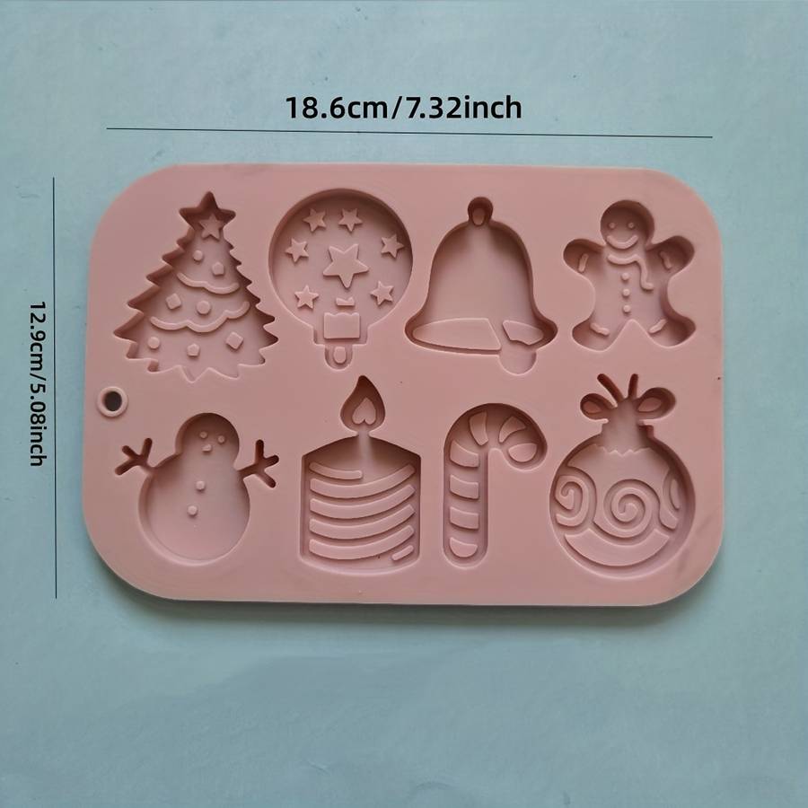 Suitable For Baking Molds Color Chocolate Color 15 Pieces Christmas