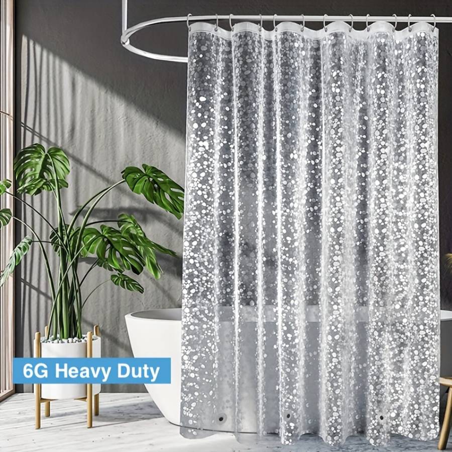 Waterproof Shower Curtain Color Cobblestone Size 71X78.7In180X200Cm