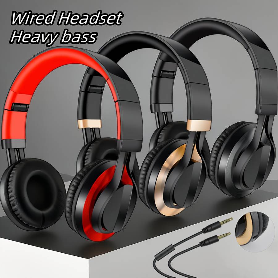 Wired Headphones Black