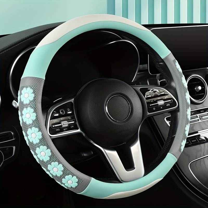 Car Steering Wheel Cover Blue