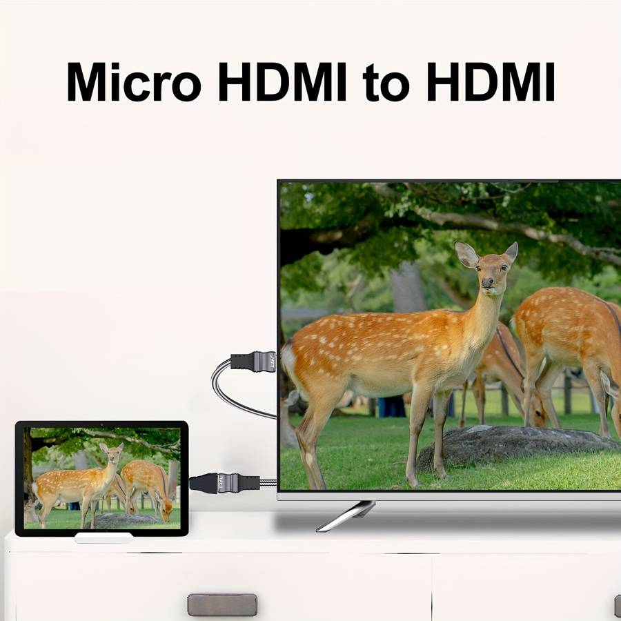1pc Micro USB Male to Micro HDTV Female Adapter Converter Gold Plated Glossy Surface Uncharg