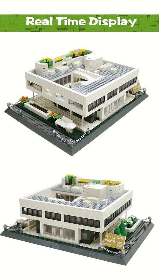 Building Toy Architectural Model Toy Set Style Villa Savoye