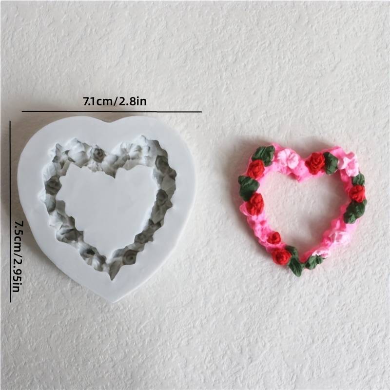 Suitable For Baking Molds Model Rose Heart
