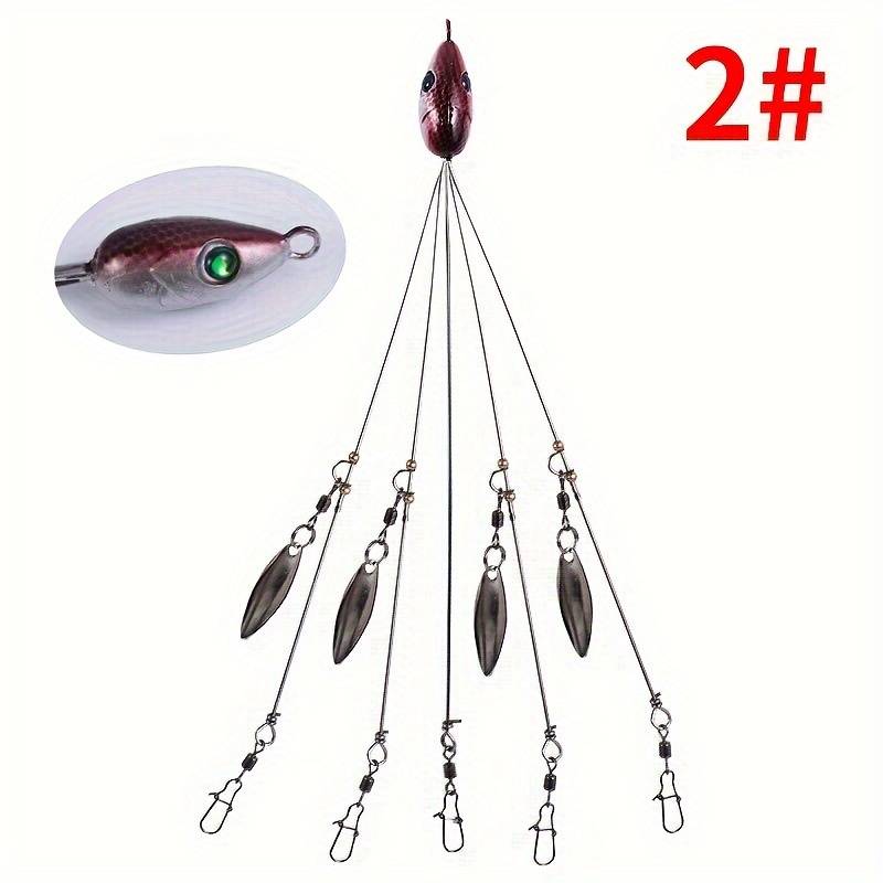 1pc Ultimate All-Purpose Fishing Bait Kit Durable Lure with Vibrant Willow Blade Swivel