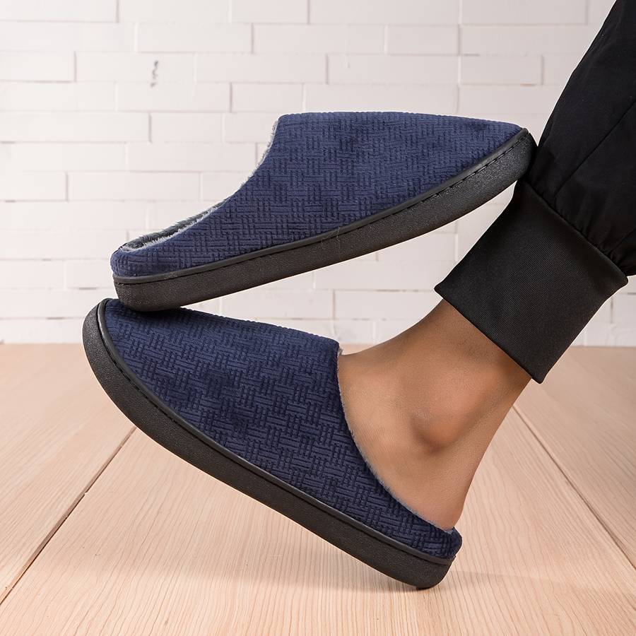 Cotton Slippers Color Black Sizeuk 8.5-9