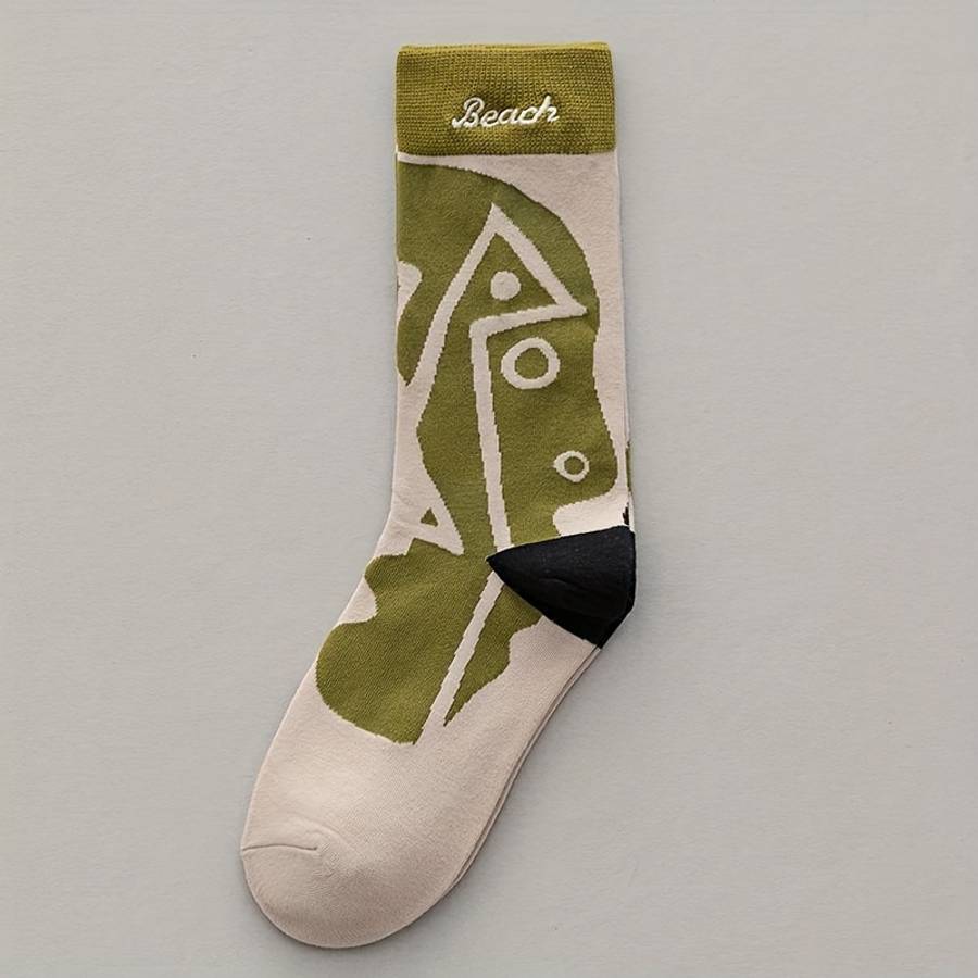 Women S Socks Color PinkRedYellowWhite In 4 Pairs Size Onesize