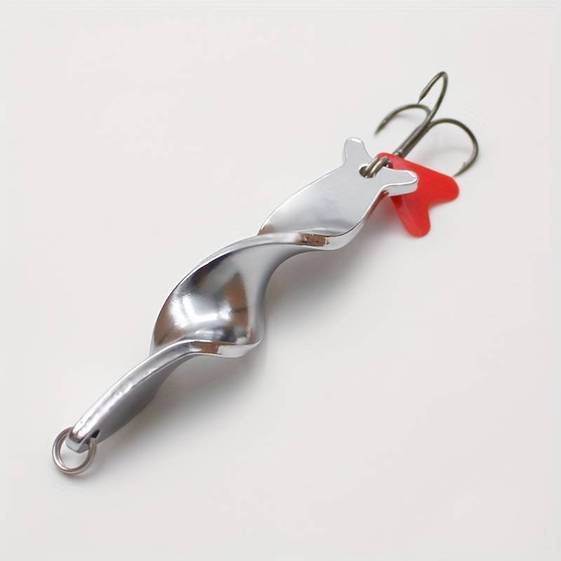 1pc Trolling Spinning Spiral Long Cast Spoons Fishing Lure Spinner 10g Screw Rotation Metal Jig