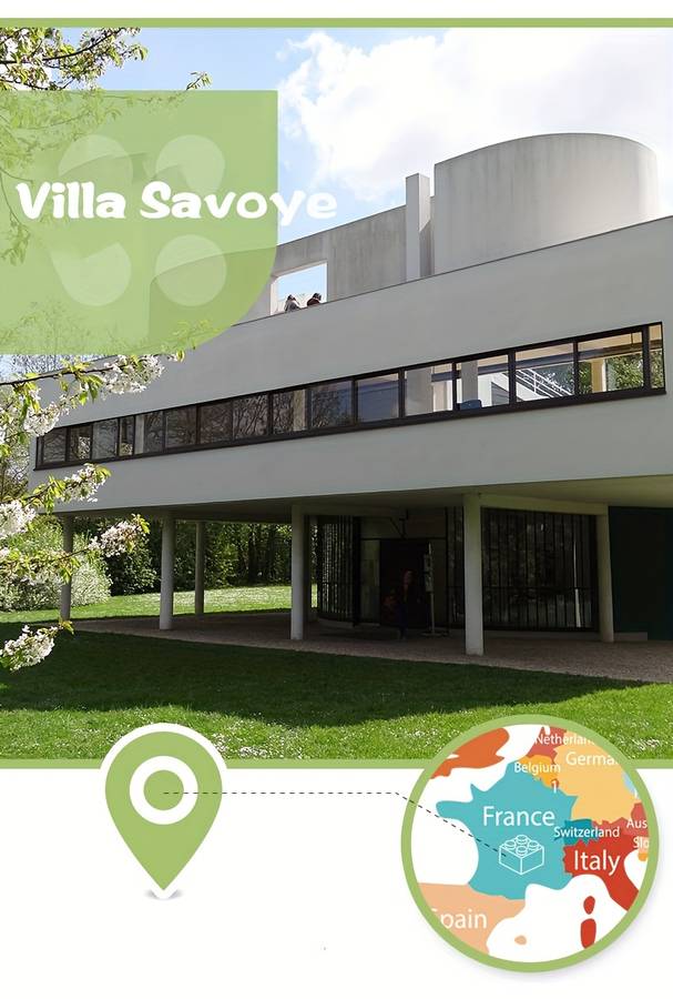 Building Toy Architectural Model Toy Set Style Villa Savoye