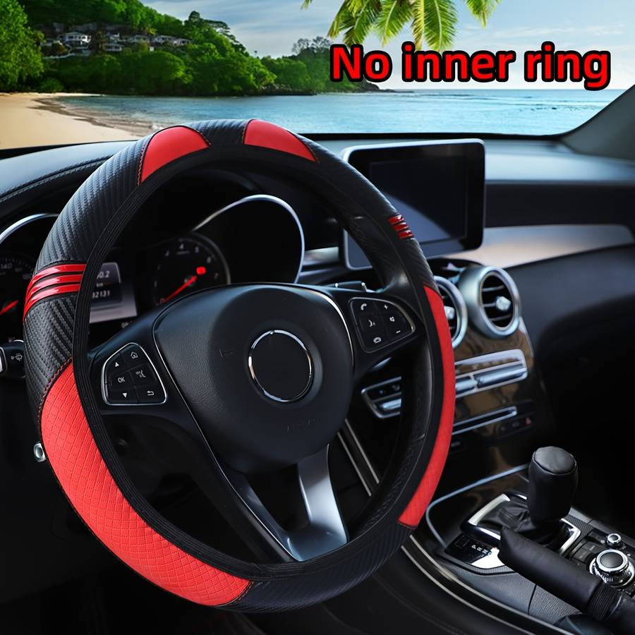 Car Steering Wheel Cover Red