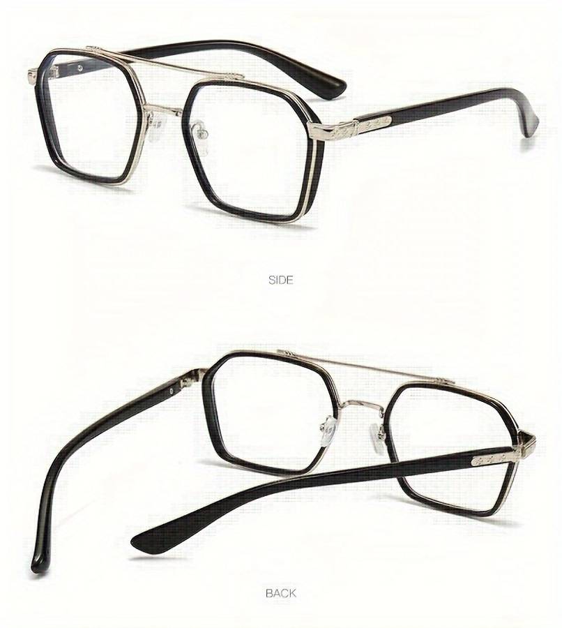 Mens Glasses Color Black Golden