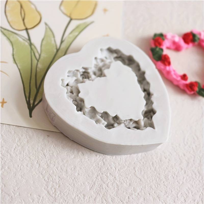 Suitable For Baking Molds Model Rose Heart
